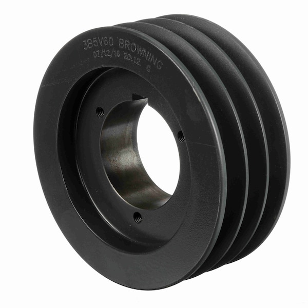 3 Groove Cast Iron Bushed Bore Multiple Sheave, 3B5V60